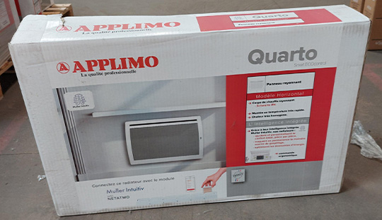 PANNEAU RAYONNANT QUARTO SMART ECO CONTROLE HORIZONTAL 1250W