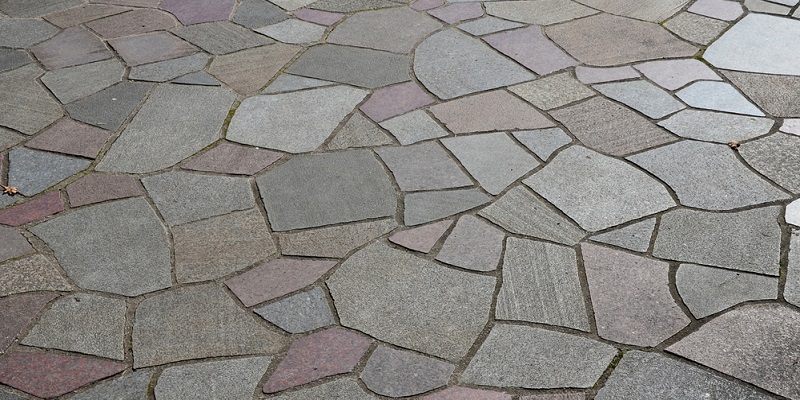 Terrasse en pierre naturelle gneiss