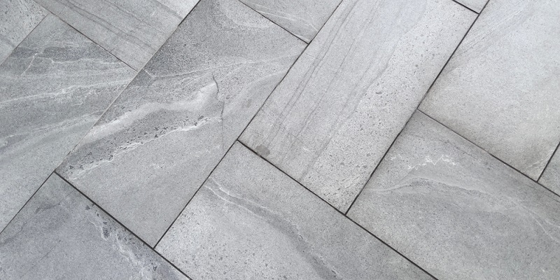 Terrasse en quartzite