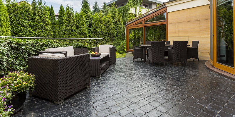 Terrasse en ardoise
