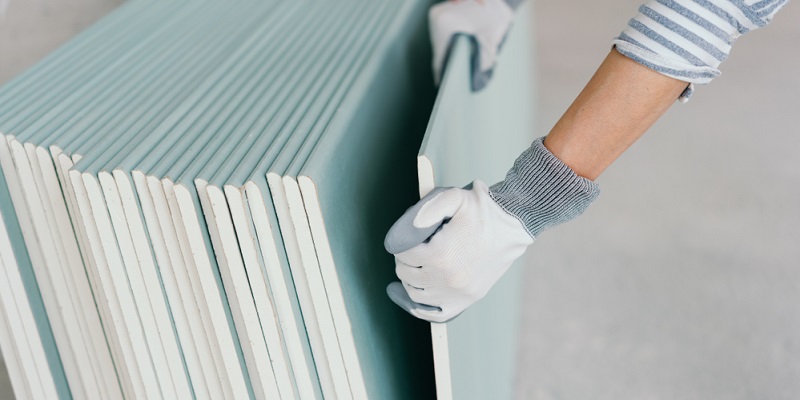 Pile de plaques de plâtre