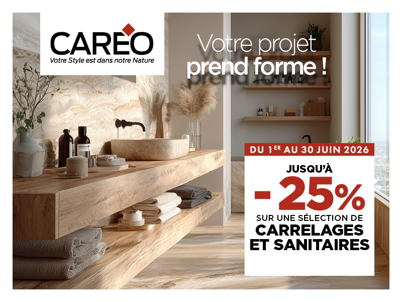 -25% sur une sélection de carrelages et sanitaires