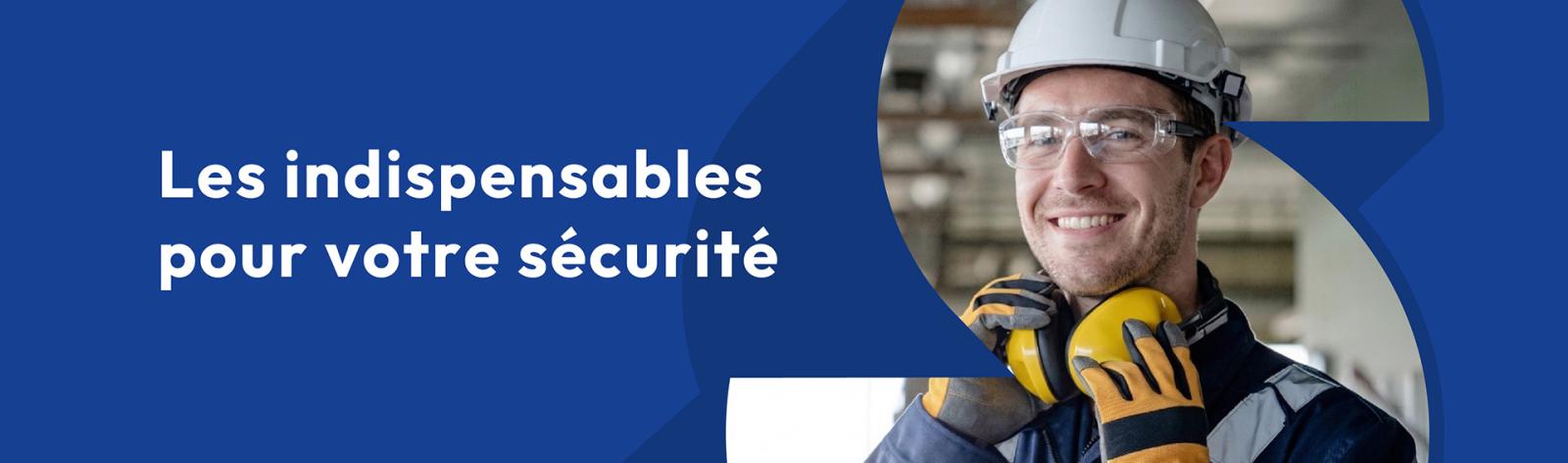 Homme avec des &eacute;quipements de protections de chantier