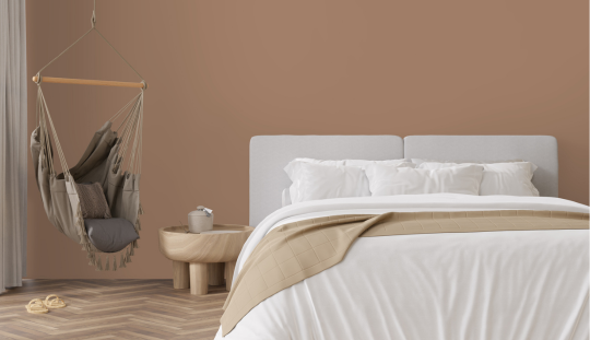 Photo ambiance chambre verte