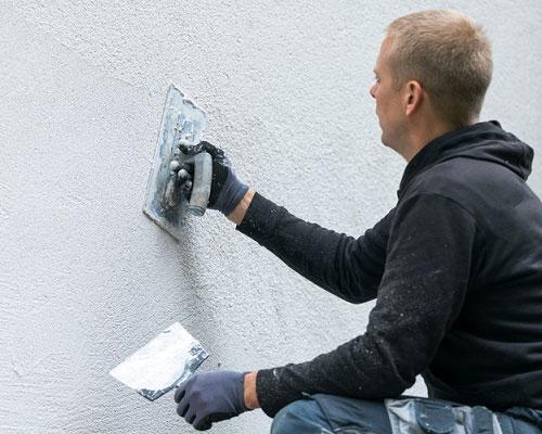 Enduit de façade Application d'un enduit de façade