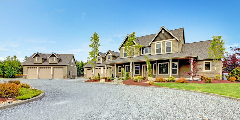 Allée carrossable en gravier