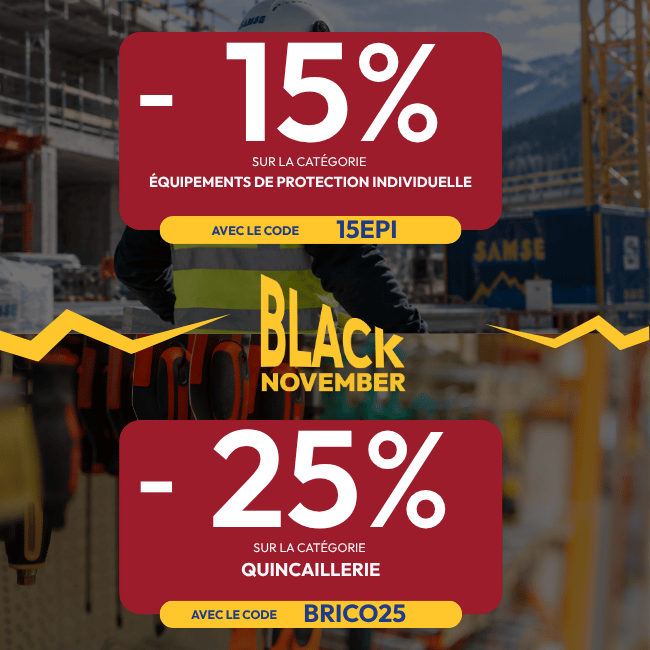 black november offre categorie epi quincaillerie