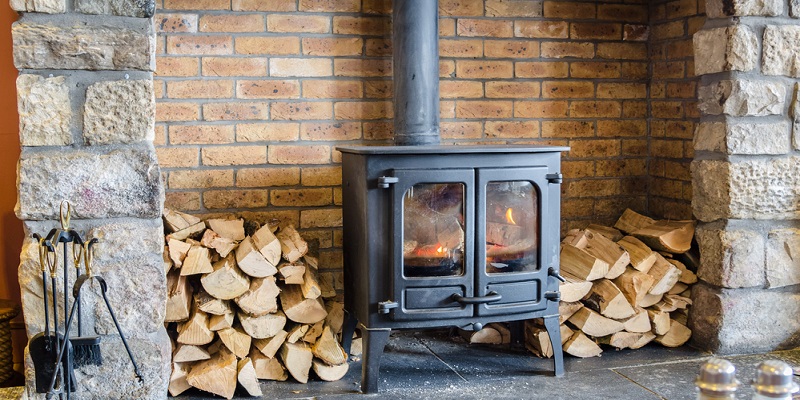 Installation d'un poêle à bois