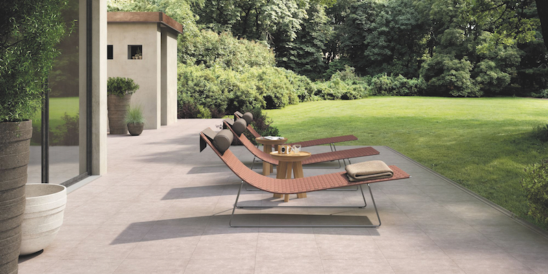 Terrasse en carrelage sur chape