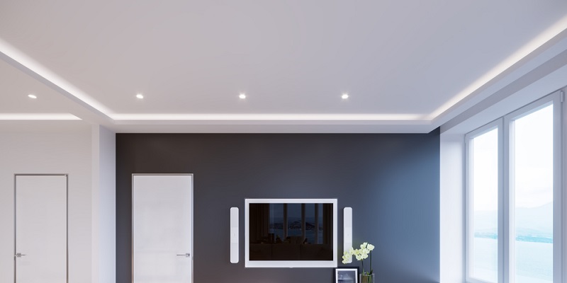 Faux plafond du salon